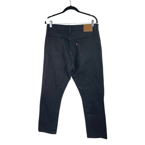 Levi's Women's Black High Waist Straight Leg Pockets Denim Jeans Pants Size 31 - Picture 3 of 6
